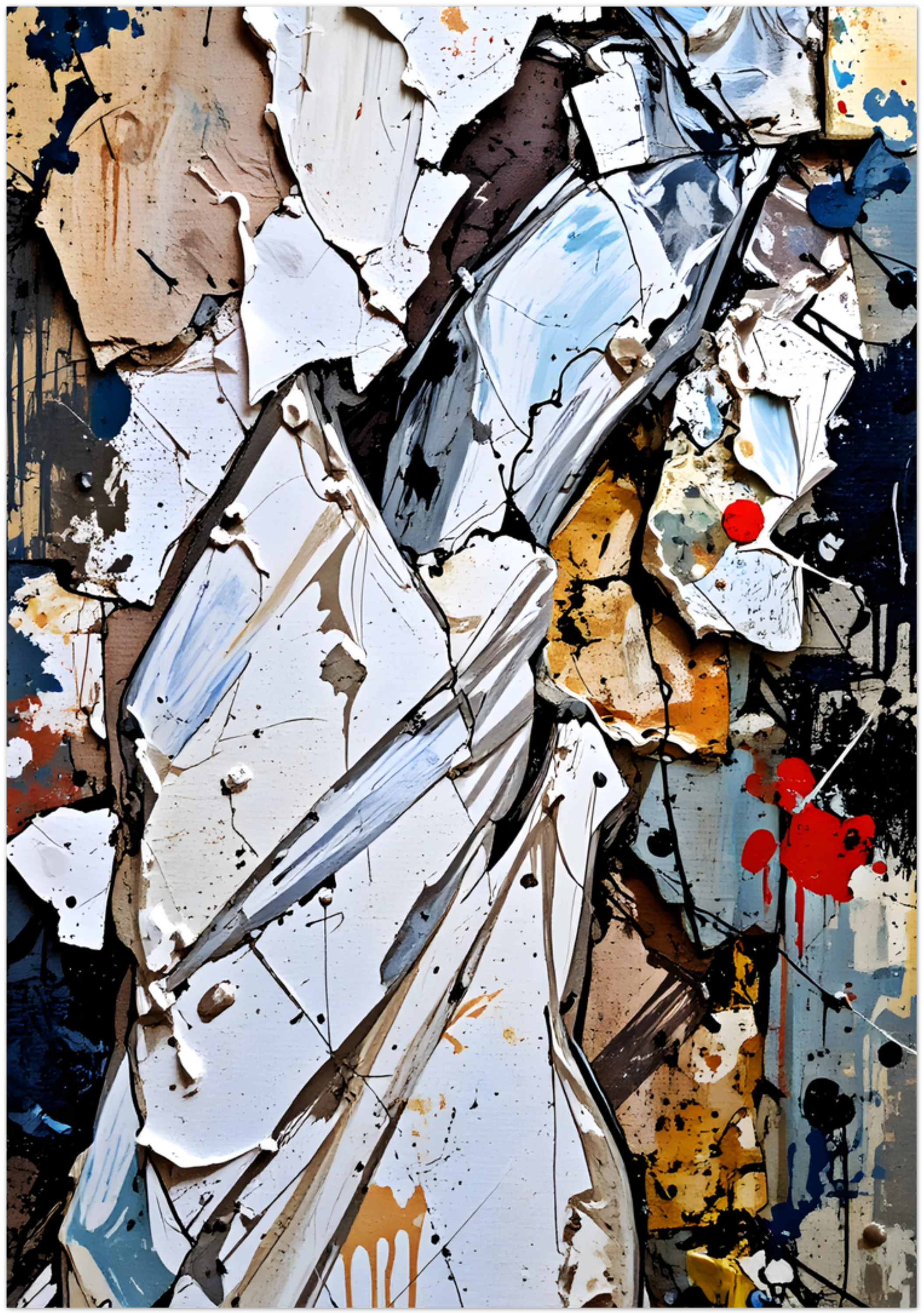 Fragmented Grace - Wall art in various materials from 40 to 100 cm