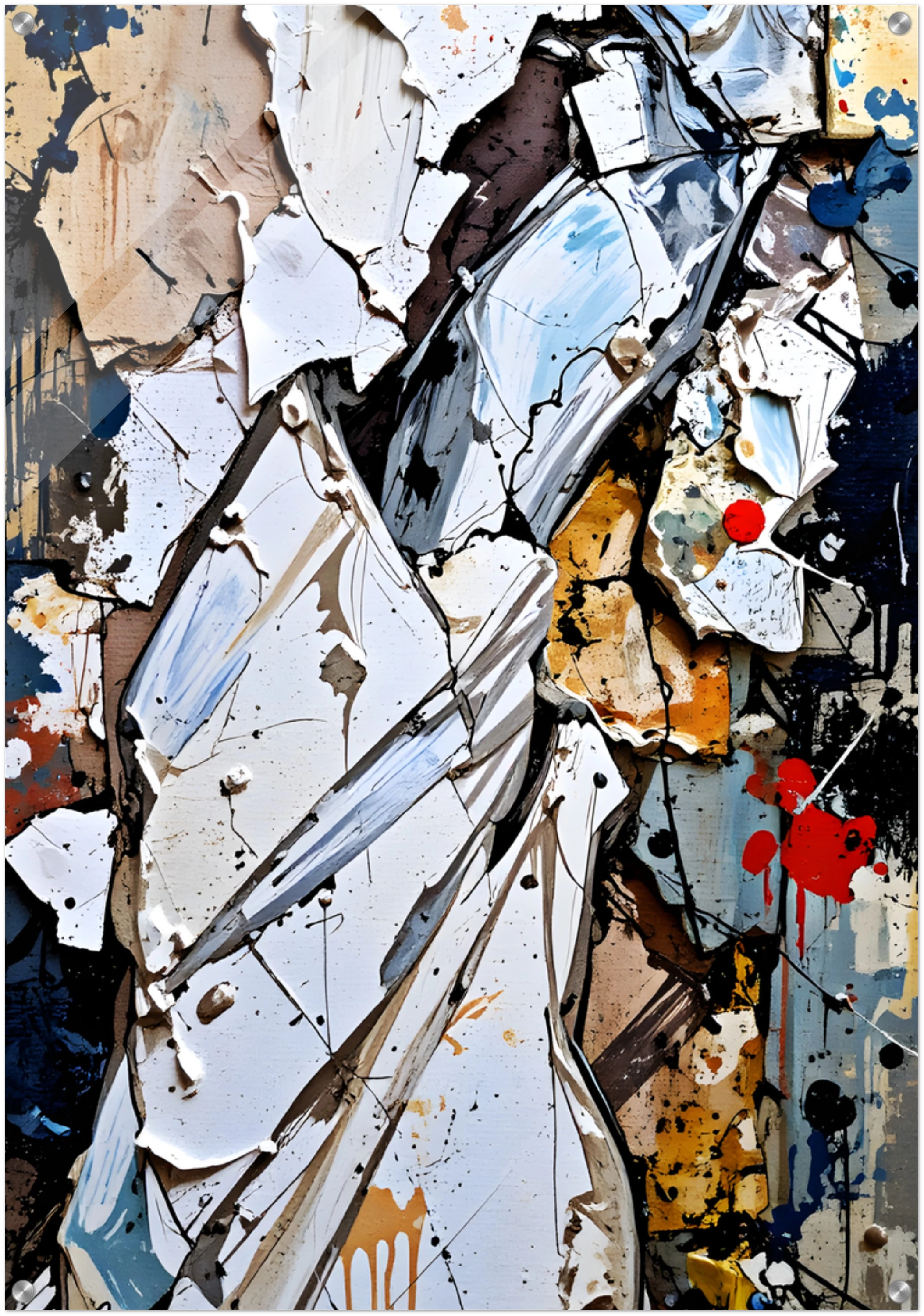 Fragmented Grace - Wall art in various materials from 40 to 100 cm