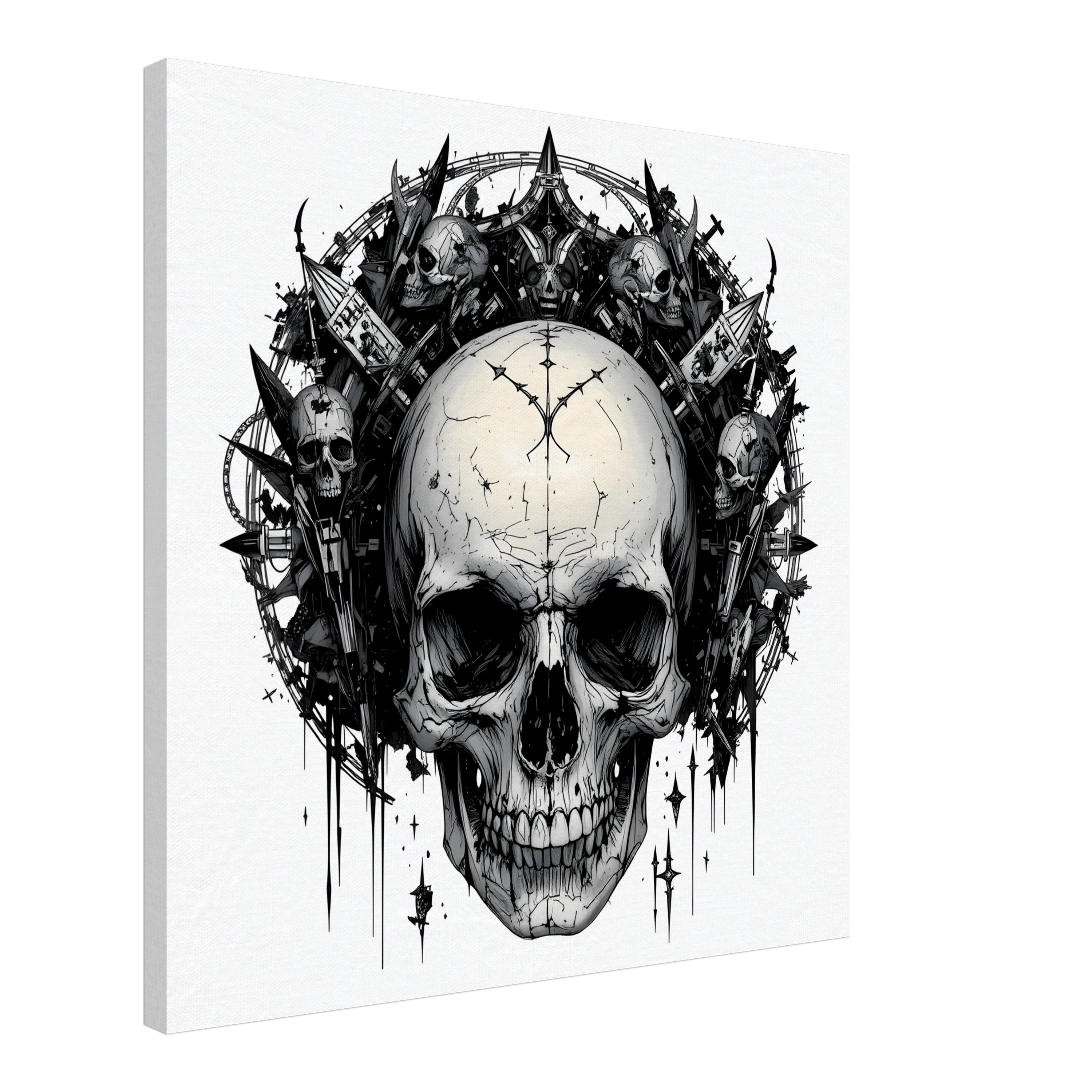 Crown of Thorns – Dark Elegance in Black &amp; White