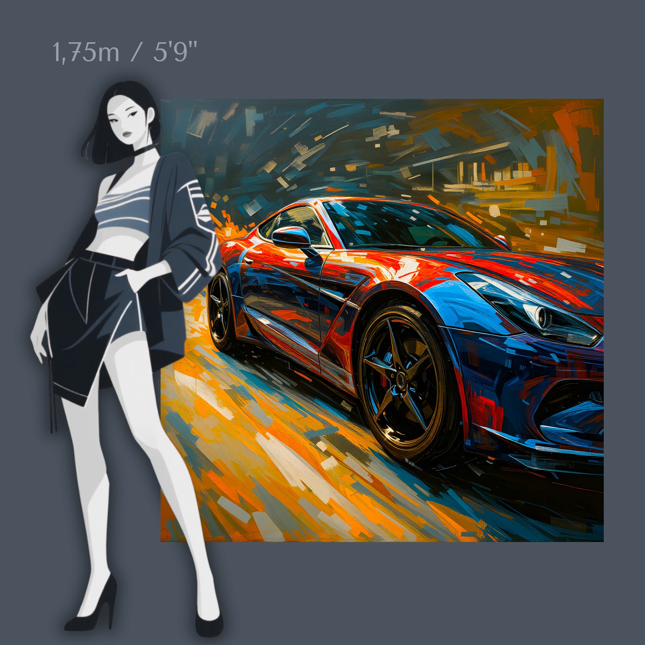 Speed in Motion - Wall art on acrylic glass from 40 to 140 cm