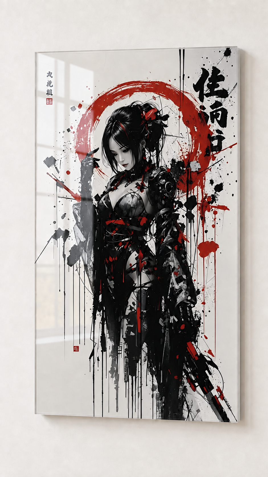 Cyborg Geisha – Acrylglas produkt – Gestaltungsbeispiel