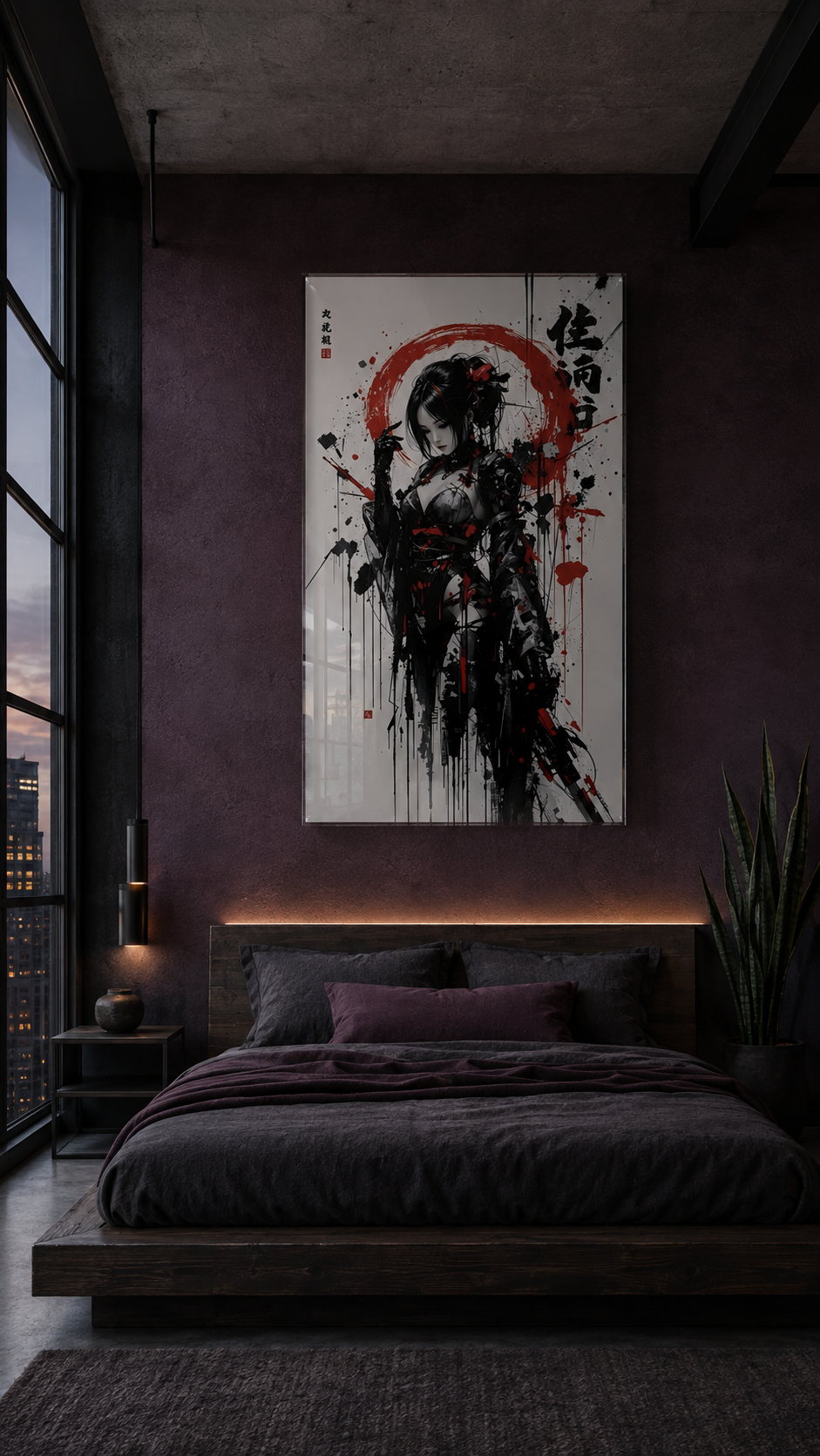 Cyborg Geisha – Acrylglas schlafzimmer – Gestaltungsbeispiel