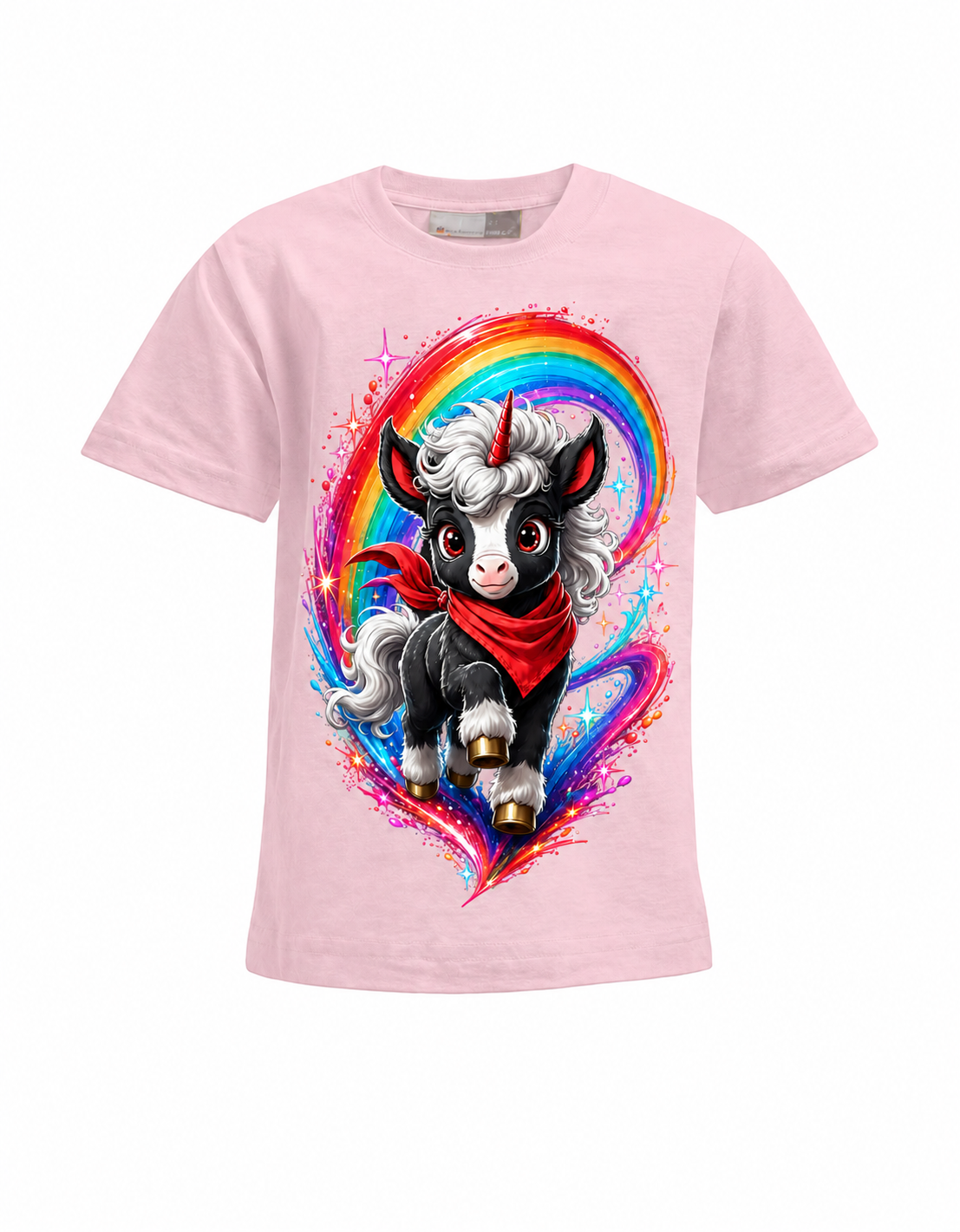 Fiona Einhorn Kinder-T-Shirt in Hellrosa – Produktansicht