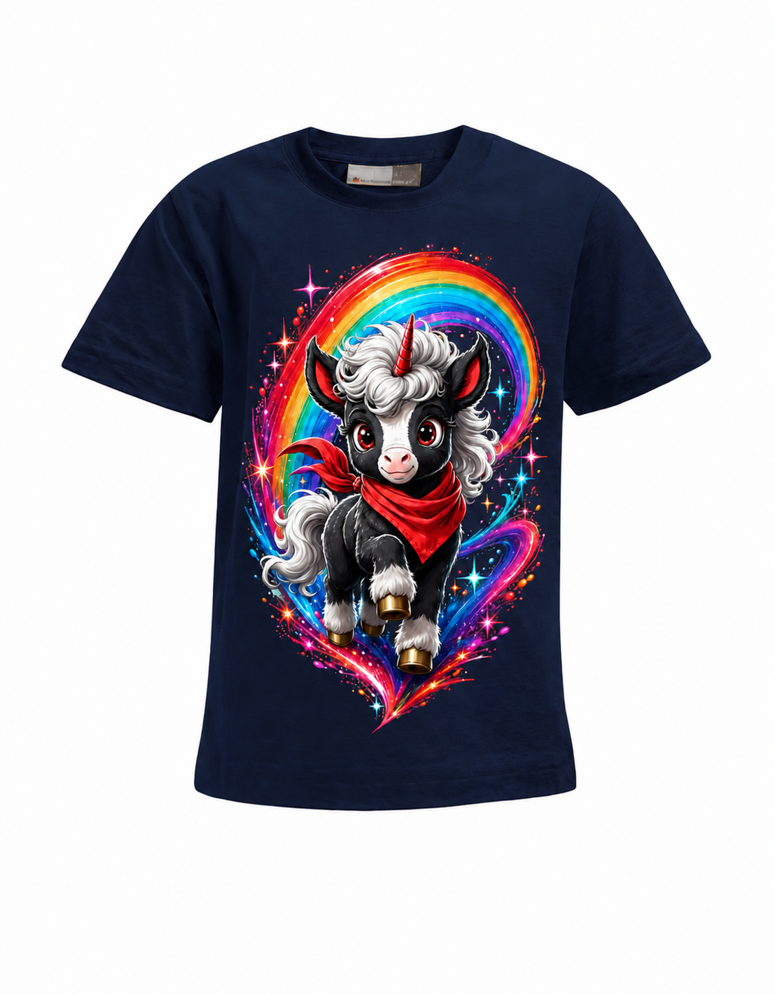 Fiona Einhorn Kinder-T-Shirt in Navy – Produktansicht