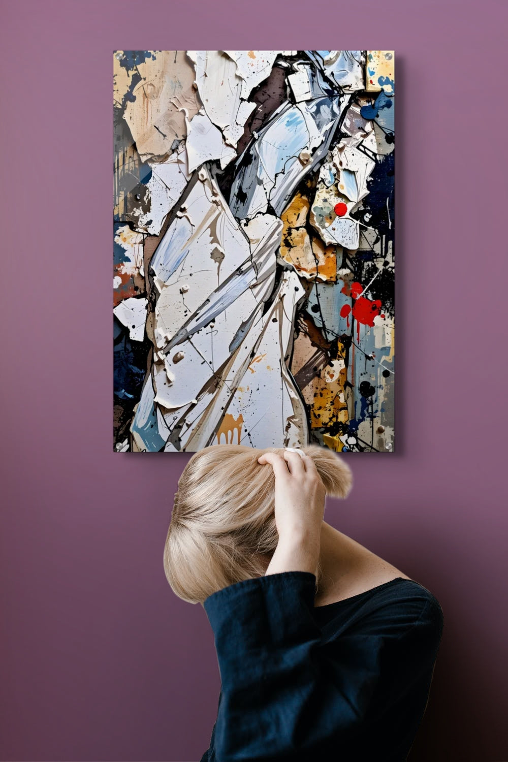 Fragmented Grace - Wall art in various materials from 40 to 100 cm