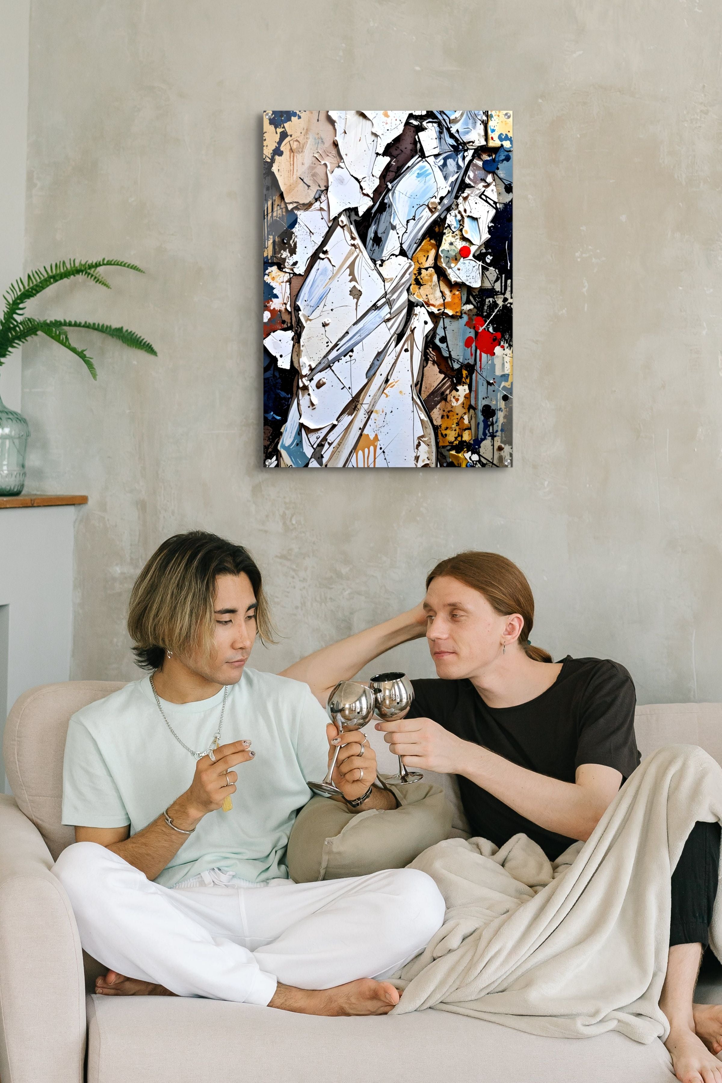 Fragmented Grace - Wall art in various materials from 40 to 100 cm