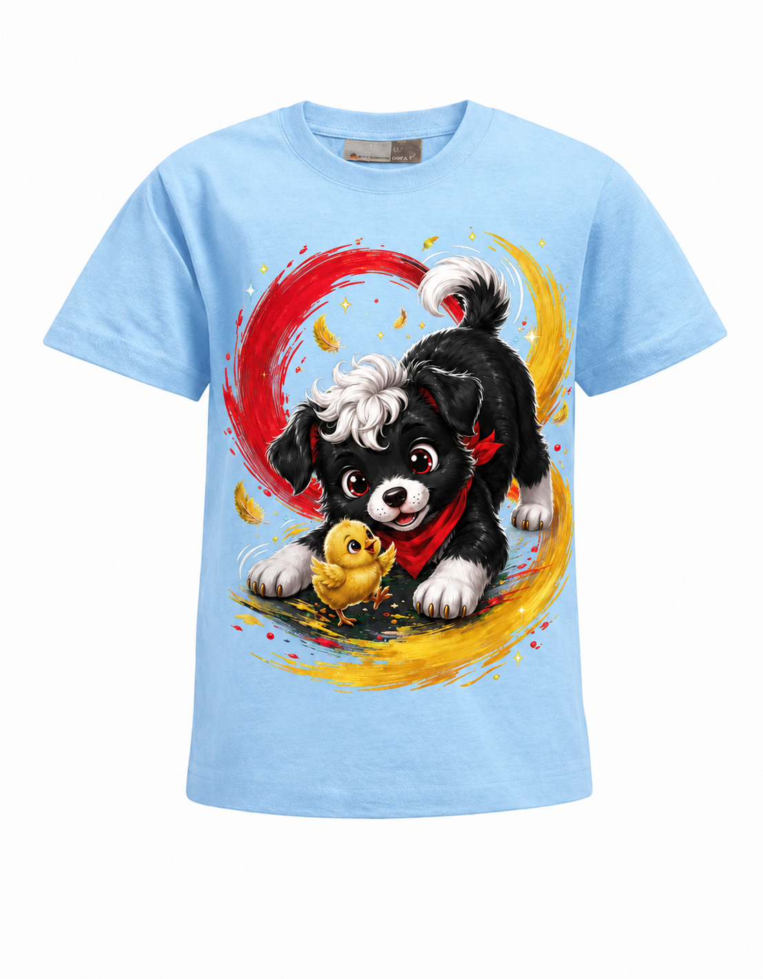 Milo Freundschaft Kinder-T-Shirt in Hellblau – Produktansicht