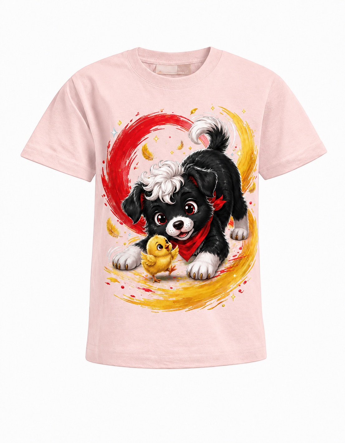 Milo Freundschaft Kinder-T-Shirt in Hellrosa – Produktansicht