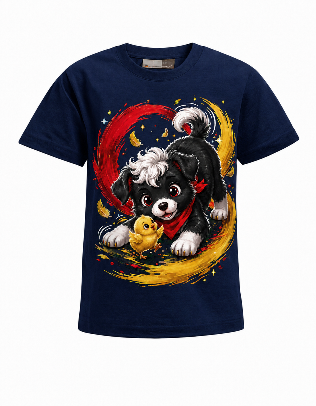 Milo Freundschaft Kinder-T-Shirt in Navy – Produktansicht