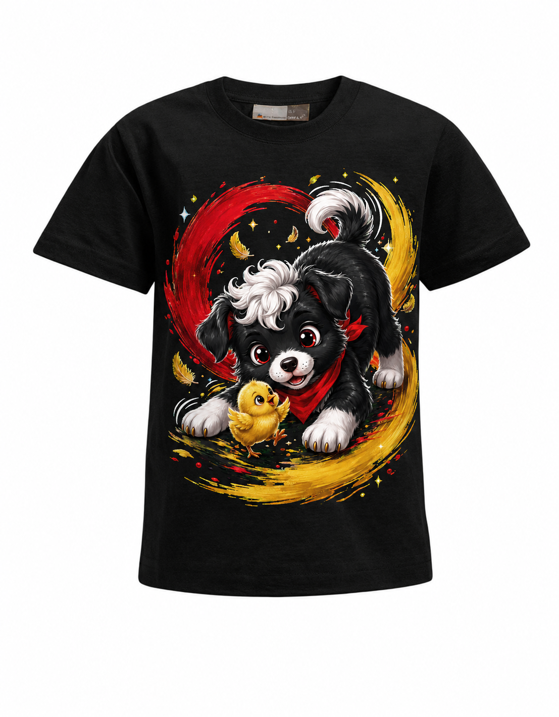 Milo Freundschaft Kinder-T-Shirt in Schwarz – Produktansicht